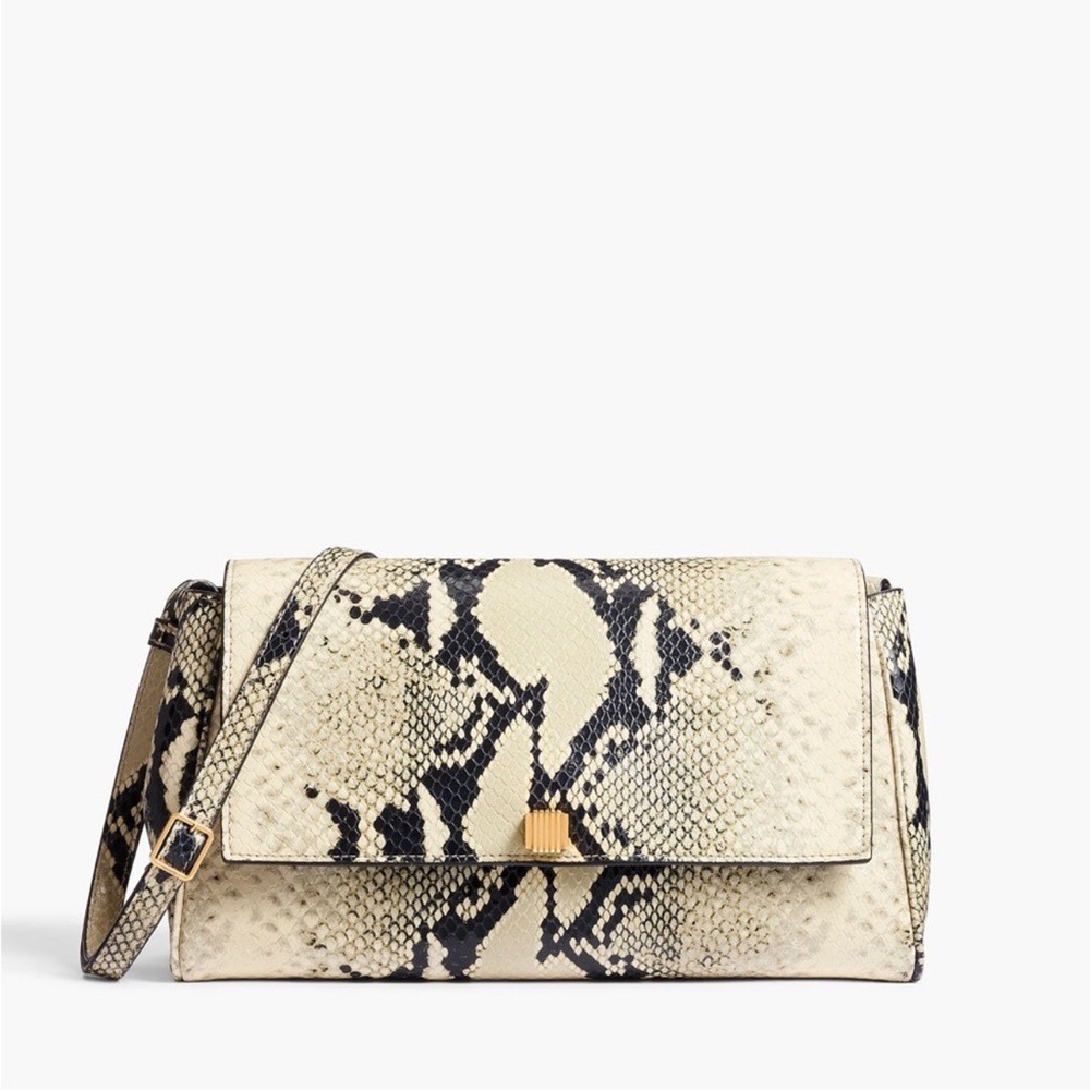 KHAITE Audrey Python Snake Crossbody Shoulder Clu… - image 2